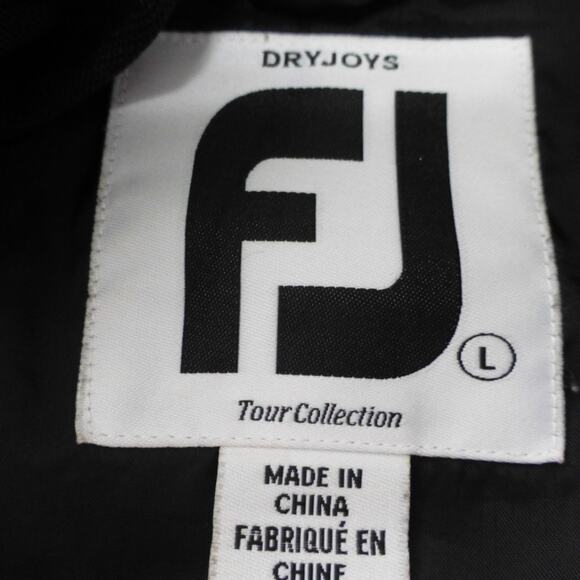 Footjoy FJ Jacket Mens Large Dryjoys 1/4 Zip Windbreaker Golf Blue Short Sleeve - Picture 8 of 10